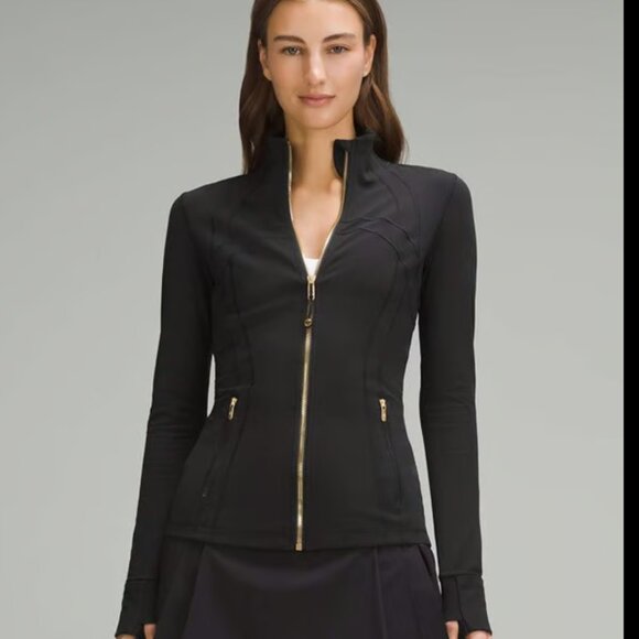 Lululemon Define Jacket *Nulu Black / Gold Size 12 - Picture 1 of 11